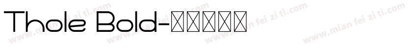 Thole Bold字体转换
